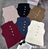 Knitted Round Neck Sleeveless Vest